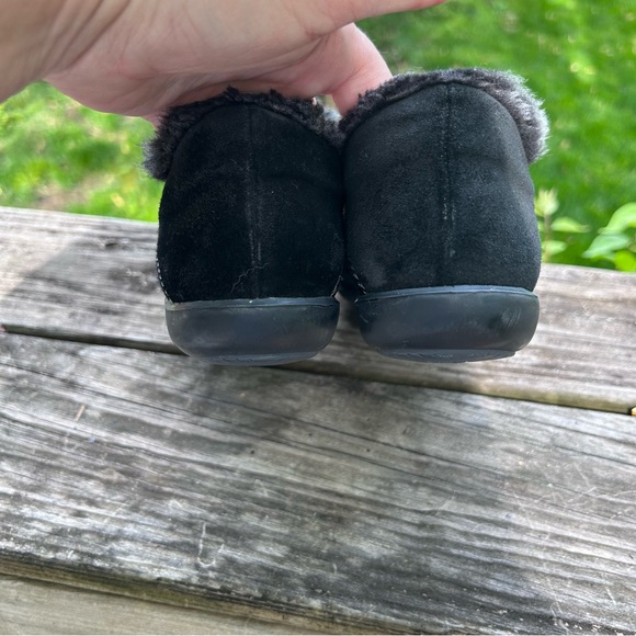 Stuart Weitzman Black Suede Sherpa lined Loafers  or Sneakers Sz. 9.5 - Picture 12 of 13